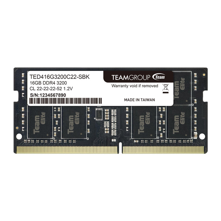 Team Group Elite TED416G3200C22-S01 Memory Module 16 GB 1 x 16 GB DDR4 3200 MHz 16GB Classic multico