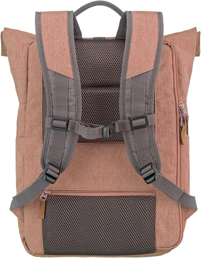 travelite Handgepäck Rucksack mit Laptop Fach 15,6 Zoll, Gepäck Serie BASICS Daypack Rollup: Praktis