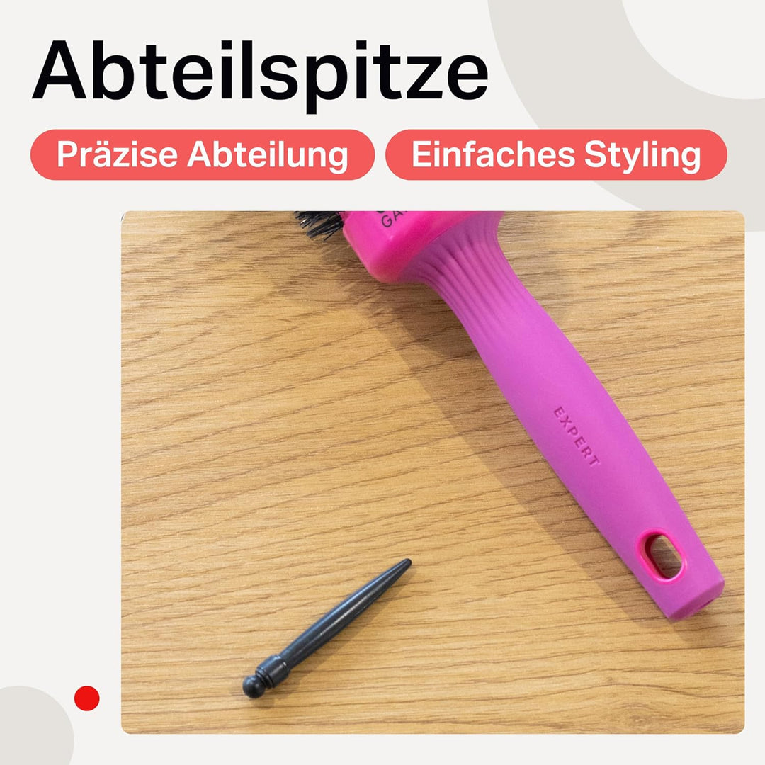 Olivia Garden Expert Blowout Shine – Pink - 45 - Runde, antistatische Keramikbürste für glänzende un