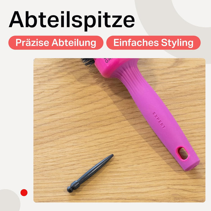 Olivia Garden Expert Blowout Shine – Pink - 45 - Runde, antistatische Keramikbürste für glänzende un