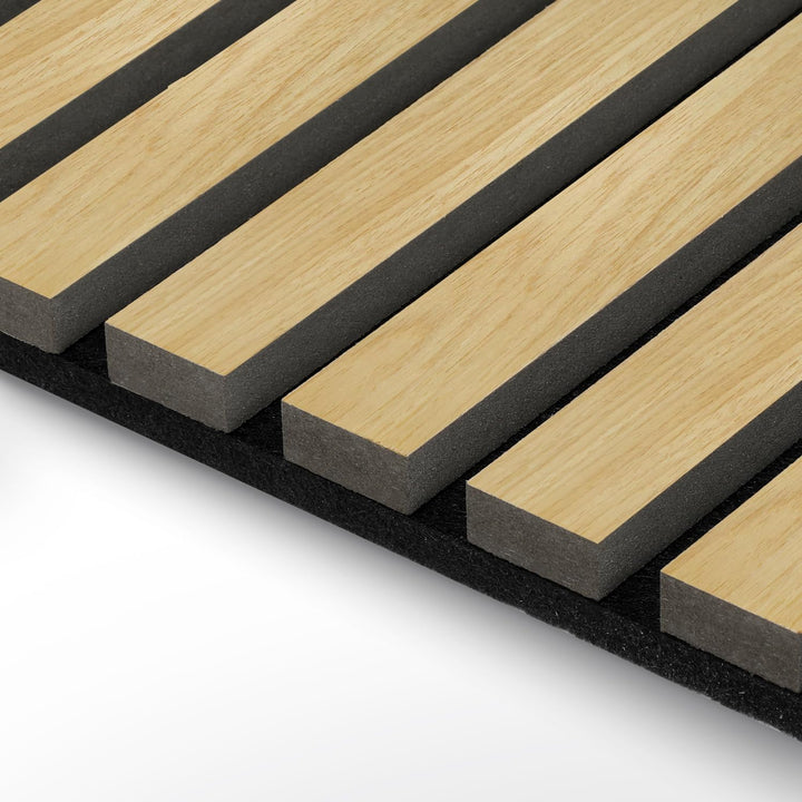 Akustikpaneele Holz 0,72㎡ - 1 Satz 120x60cm Rohholz Farbe Wandpaneele 3D, Moderne Akustiklösung für