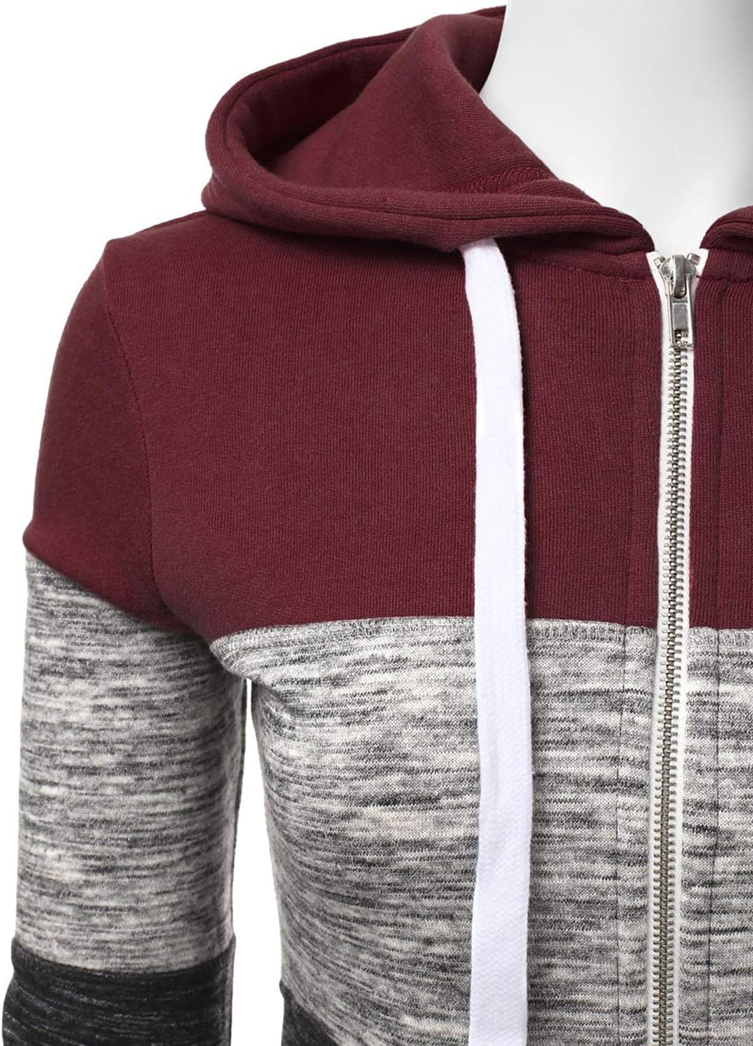 LIAMERHE Damen Kapuzenpullover Basic Damen Hoodie mit Reissverschluss Kapuzenpulli Langarm Kapuze He