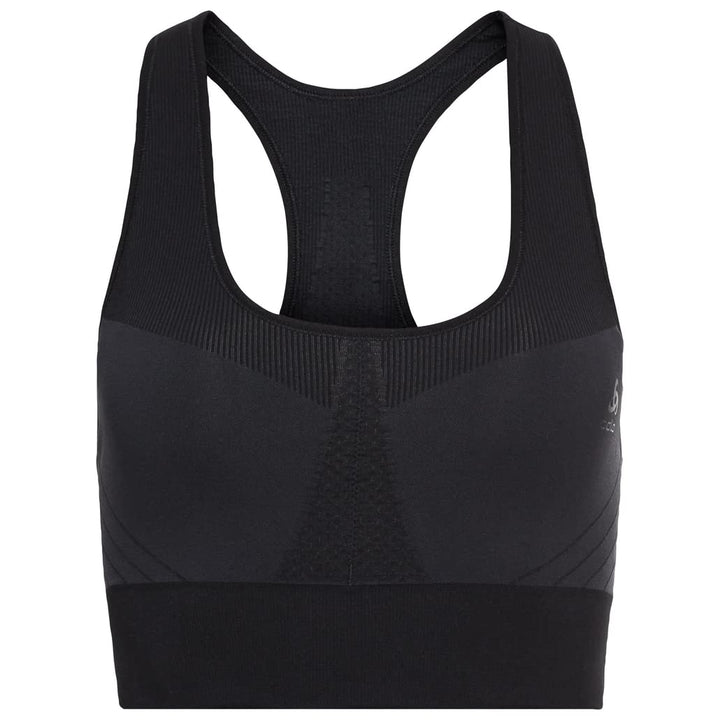 Odlo Damen Seamless Medium Support_131431 Sport BH (1er Pack), XS Schwarz