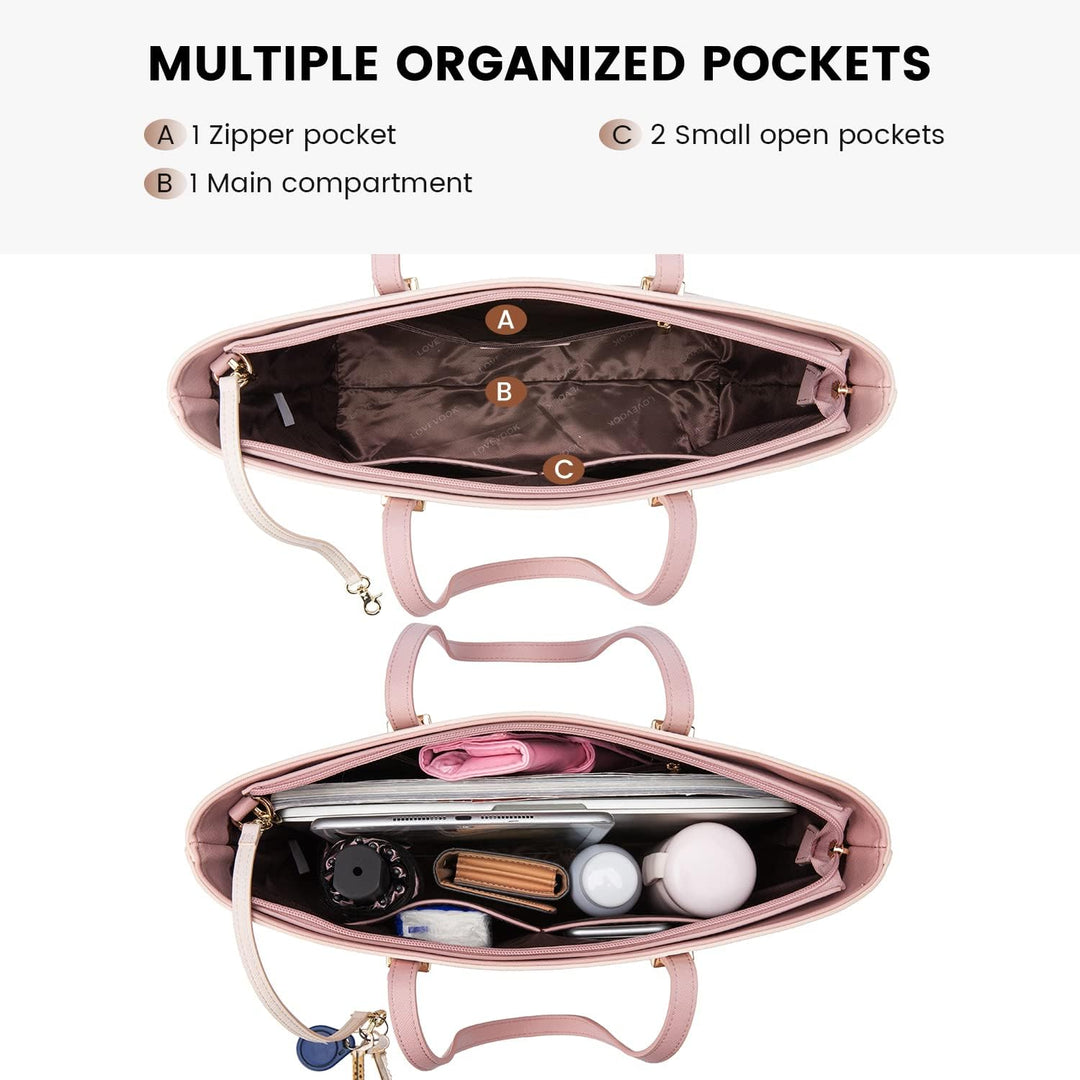 LOVEVOOK Handtasche Damen Schultertasche 3pcs Set Shopper Gross Tasche Shoulder Bag Henkeltasche Umh