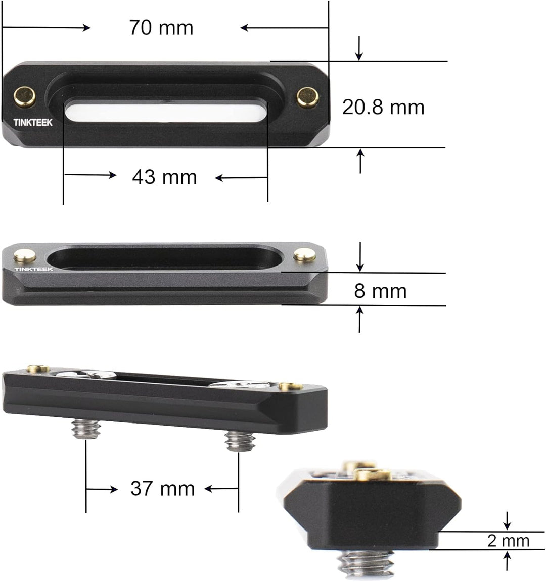 TINKTEEK 70mm NATO Rail NATO Schiene Schnellspanner 2 Stück B0BWJJVLCT, B0BWJJVLCT