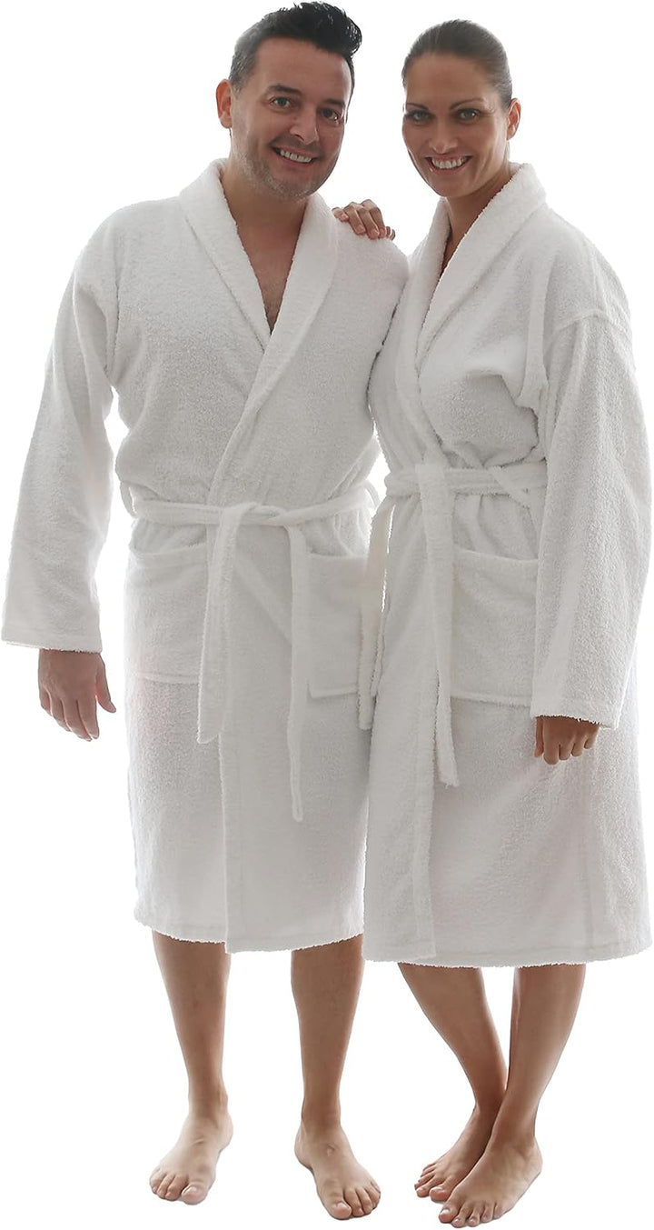 LEBENGOOD Bademantel für Damen, Herren, Unisex, Frottee 100% Baumwolle, Weicher Morgenmantel Dusche,