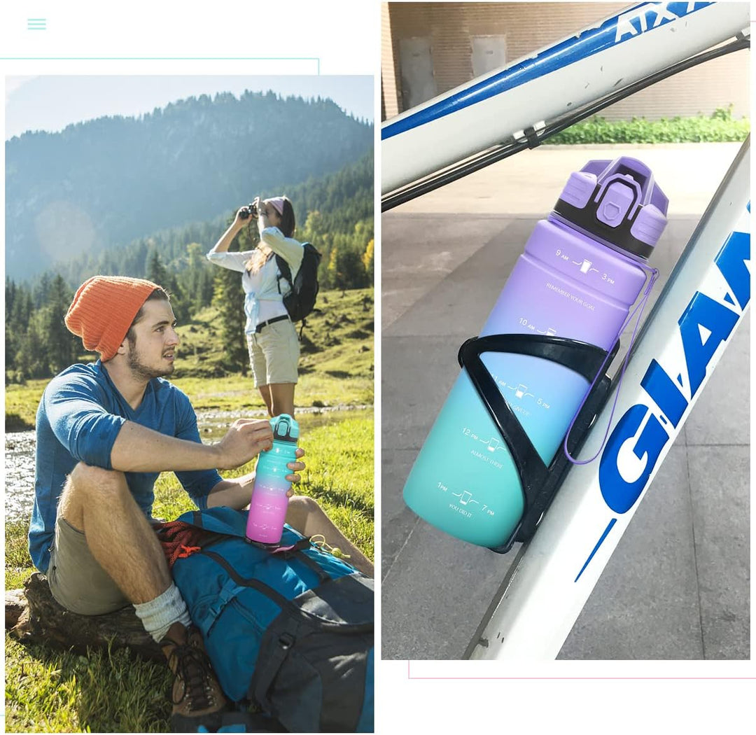 Zounich Trinkflasche Kinder Auslaufsichere 1L/700ml/500ml-BPA frei trinkflaschen Sport tritan Kunsts