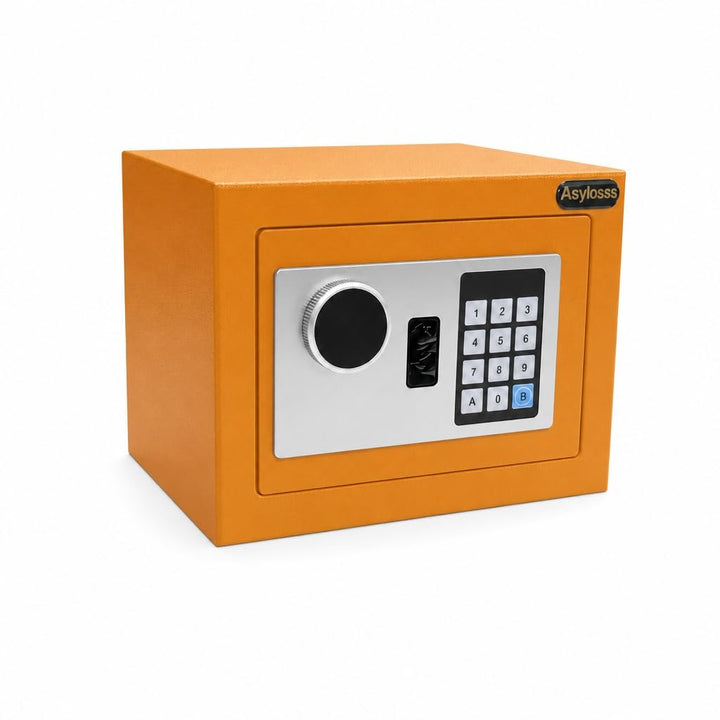 6,6 L Digitaler Safe mit Tastatur &amp; Ersatzschlüsseln | Stahllegierung, wandmontierbar, Alarmsystem –
