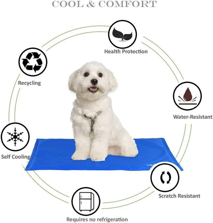 Jolitac Kühlmatte Kühlkissen Kühldecke Haustier Hunde Katze Bett Für Auto Boden Sofa 3 Grössen (80x9