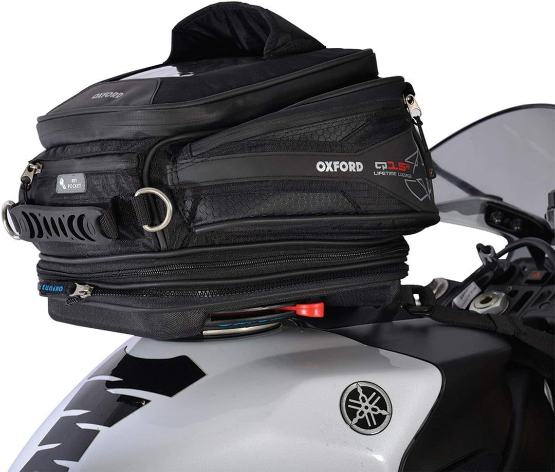 Oxford - R-Serie M15R Tankrucksack, Typ; Schnellverschluss, Farbe; Schwarz.