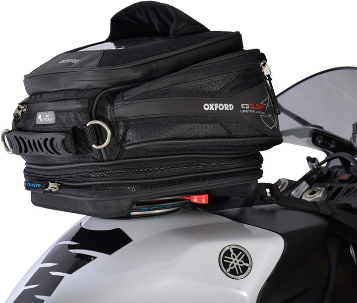 Oxford - R-Serie M15R Tankrucksack, Typ; Schnellverschluss, Farbe; Schwarz.
