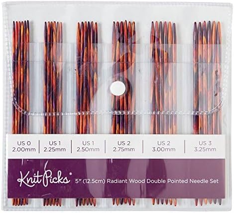Doppelseitige Stricknadeln Sets 5 Radiant 5", 5"