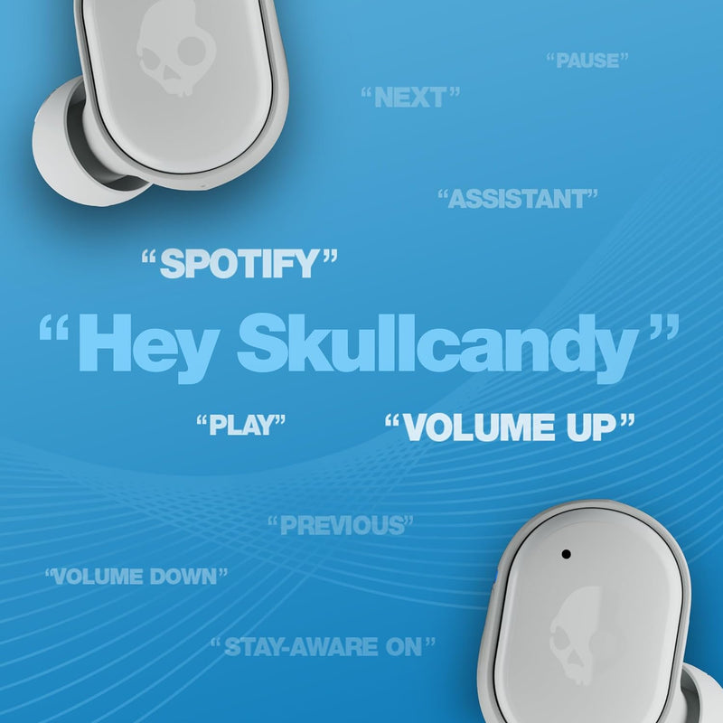 Skullcandy Grind Kabelloser In-Ear Kopfhörer, 40 Std. Akkulaufzeit, Skull-iQ, Alexa-Unterstützung, M