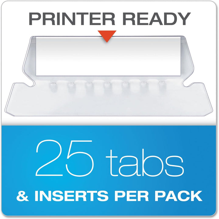 Pendaflex 04153X2 BLU Extra Capacity Verstärkte Hängemappen, 5,1 cm, legale Grösse, Blau, 1/5 Schnit
