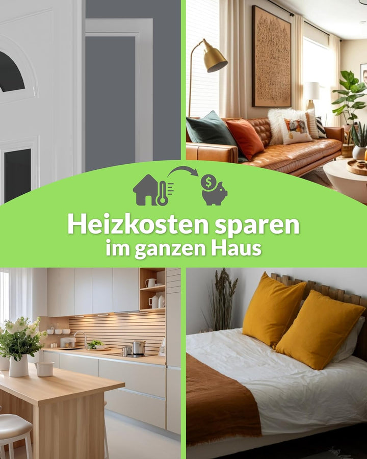 Premium Stahlzargendichtung aus TPE - für Stahltüren - Dichtung Höhe 16mm x Türdichtung Falz 13mm (5