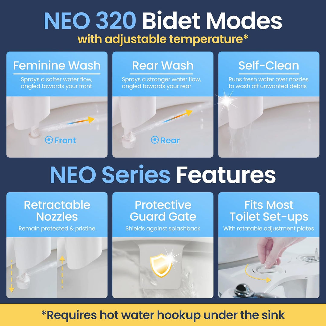 Luxe Bidet BidetNeo320rg Bidet-Aufsatz, Rose Gold, Rose Gold