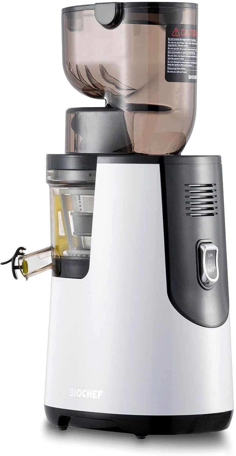 BioChef Atlas Whole Slow Juicer - Für ganze Früchte/Entsafter / 250W / mit dualem breitem Einfüllsys