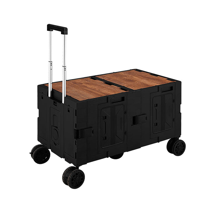 Klappbarer Gartenwagen, multifunktionaler Kinderwagen mit Tischdeckel, 150L, 70KGS Kapazität, tragba