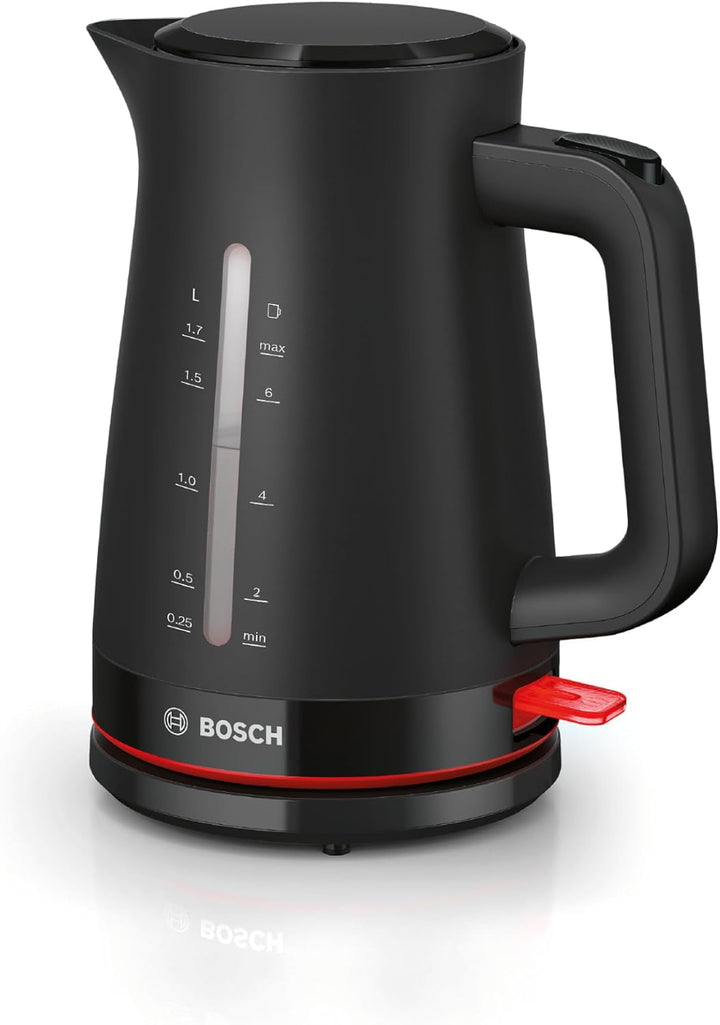 Bosch kabelloser Wasserkocher MyMoment TWK3M123, Abschaltautomatik, Überhitzungsschutz, Tassenanzeig