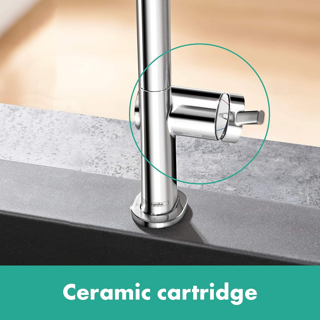hansgrohe Küchenarmatur Talis M54 (Wasserhahn Küche, 360° schwenkbar, ausziehbarer Auslauf, hoher Ko