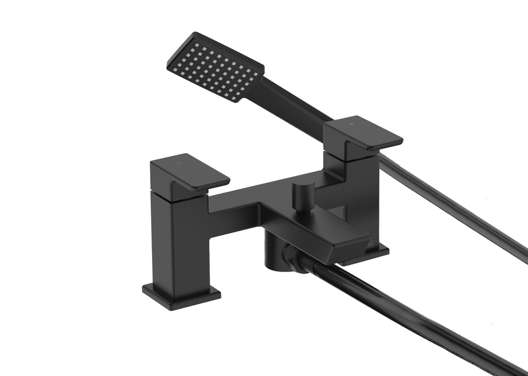 Bristan COB BSM BLK Mischbatterie für Badewanne und Dusche, Schwarz