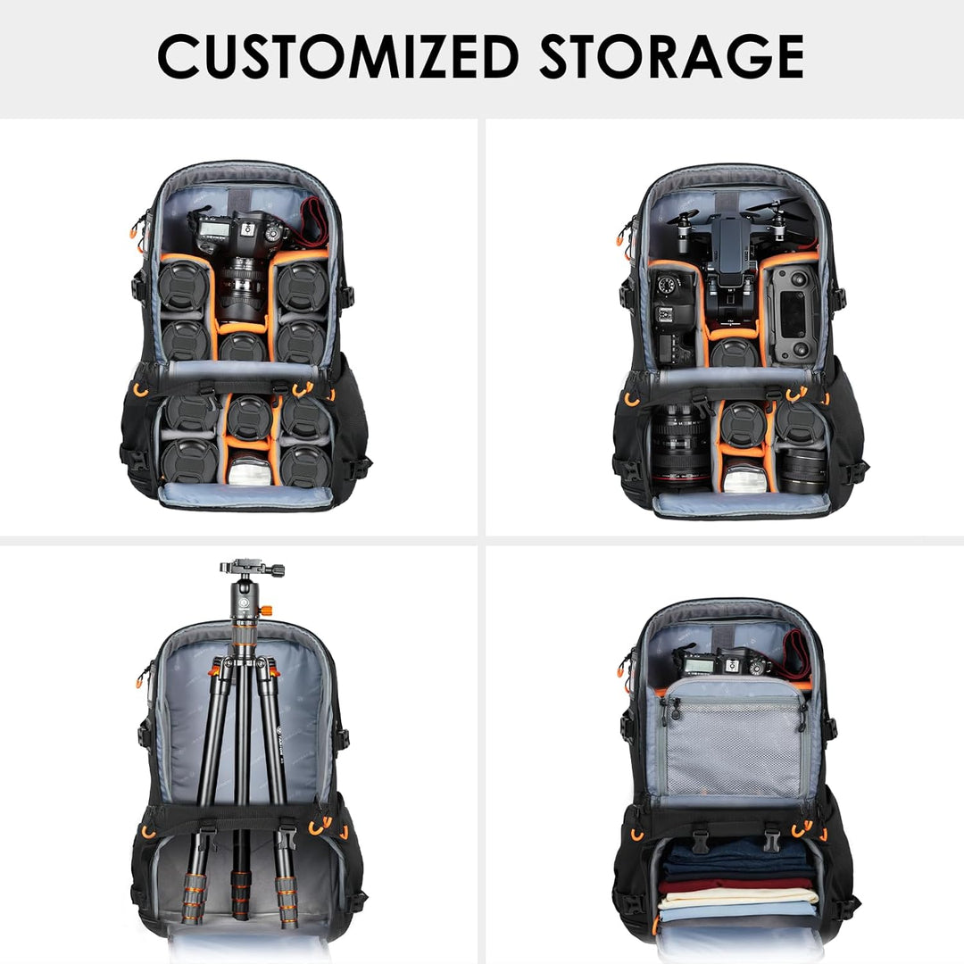 TARION Grosser Kamerarucksack Kamera Rucksack: Professionelle DSLR Drohnen Rucksack mit 17,3 Zoll La