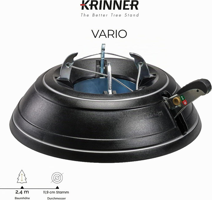 Krinner 401736 ORIGINAL Christbaumständer Vario Classic In-&amp; Outdoor, Schwarz Vario Classic In und,