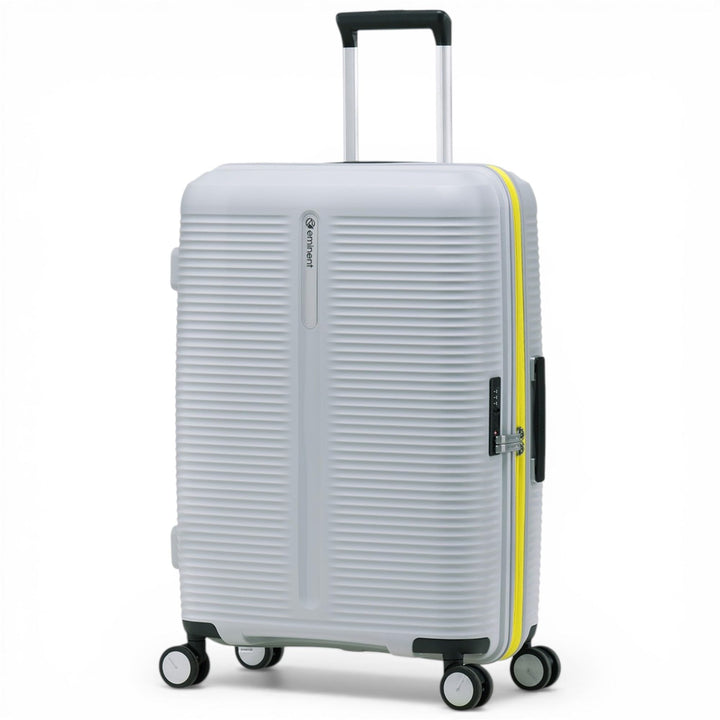 Eminent Finno Koffer Mittelgross 66x46x26 cm, Erweiterbar, Hartschalenkoffer, 4 Rollen, Leicht, TSA