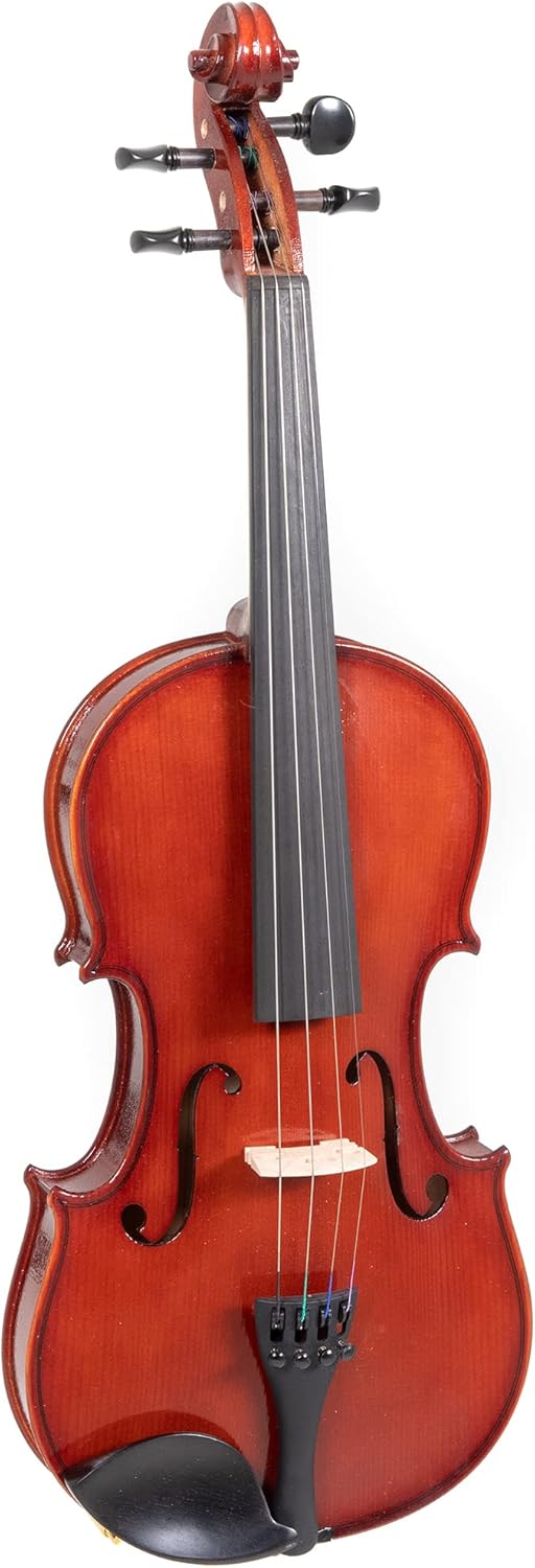 GEWApure Violingarnitur EW Ebenholz 4/4 spielfertig mit Kinnhalter, Feinstimmsaitenhalter, Bogen, Ko