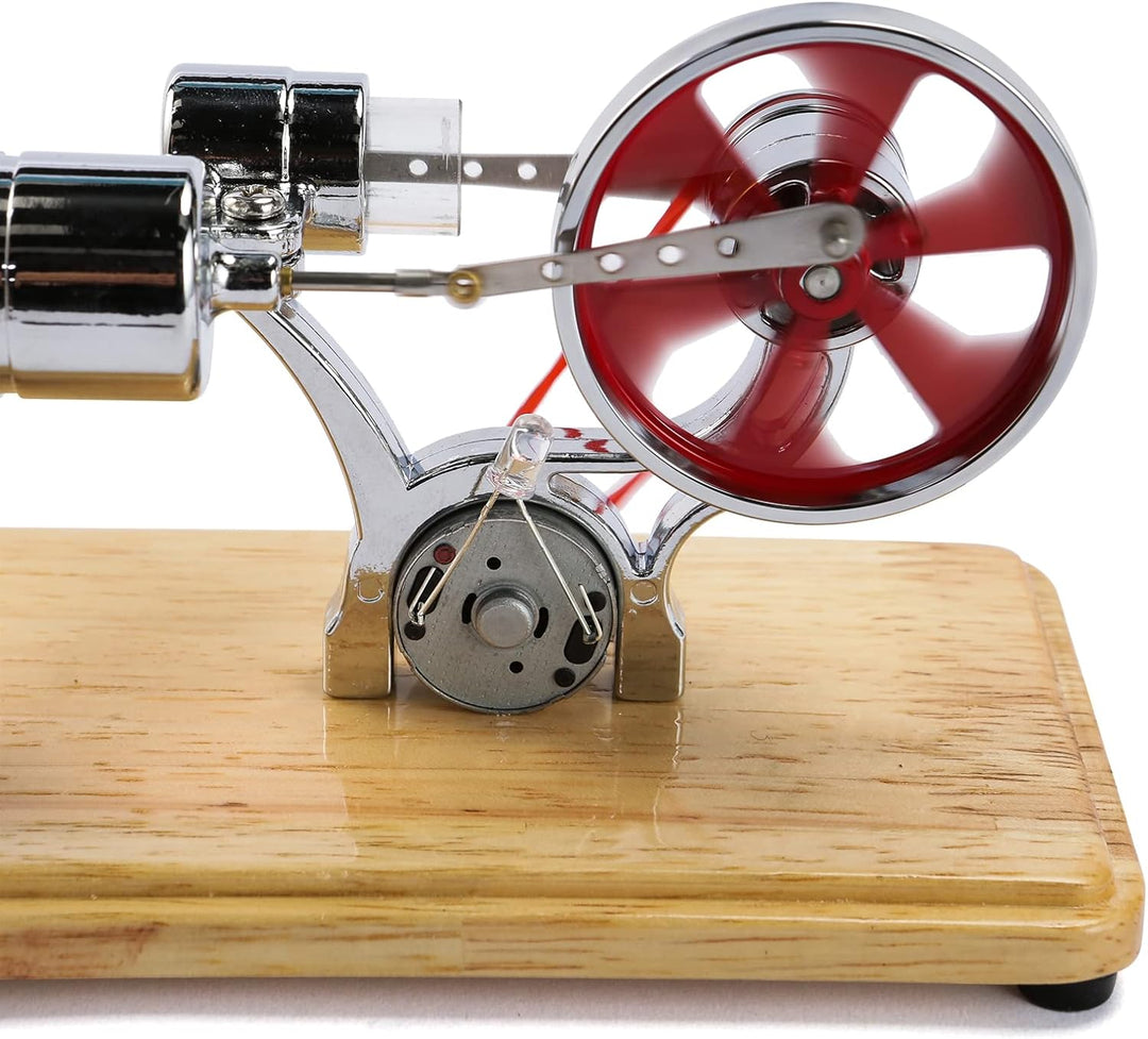 KKnoon Mini-Heissluft-Stirlingmotor-Motormodell Bunte LED-Stromgenerator Pädagogisches Wissenschafts