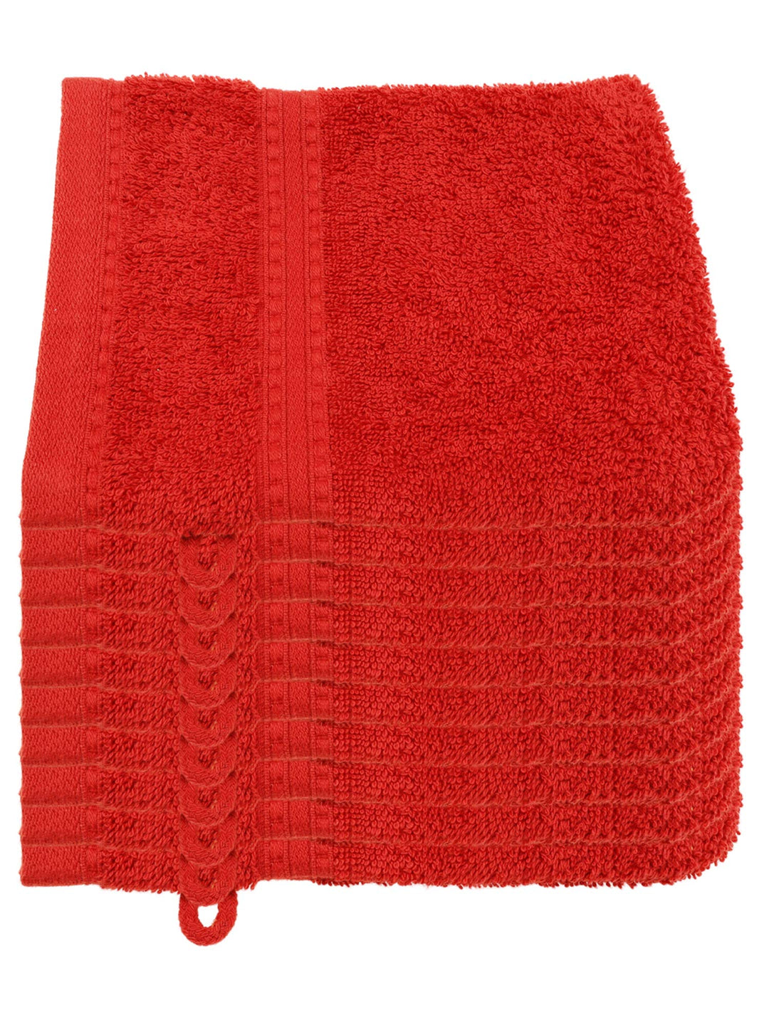 Julie Julsen Bio Waschhandschuh-Set 10 STK. 15x21 Bordeaux 100% Baumwolle Frotte 550g/m² Bordeaux 15