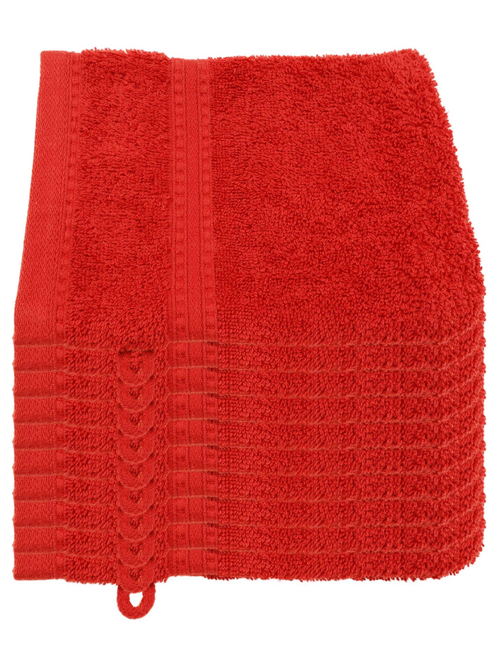 Julie Julsen Bio Waschhandschuh-Set 10 STK. 15x21 Bordeaux 100% Baumwolle Frotte 550g/m² Bordeaux 15