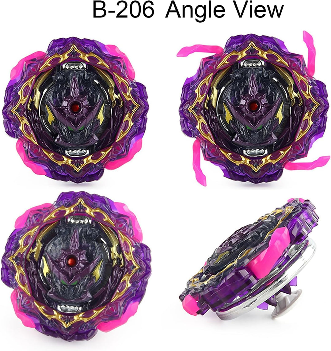 Gyros Turbo Set, 4D Metall Fusion Kampf Kreisel, Mit Battling Top Launcher, Geschenk-Sets,(B-180+B-2