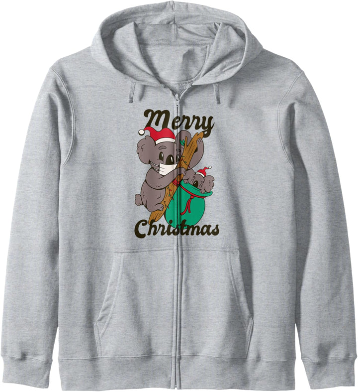 Weihnachts-Koala-Spass-Tier Kapuzenjacke