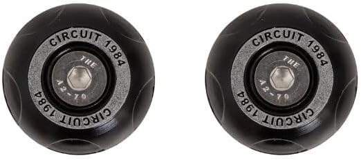 CIRCUIT Equipment MA017-23K Motorradgriffe Silverstone, Grau/Gold, Grau/Gold