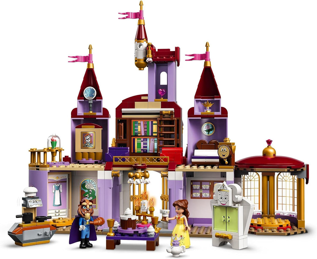 LEGO 43196 Disney Princess Belles Schloss, Schöne und das Biest, Prinzessin Schloss und Belle Mini P