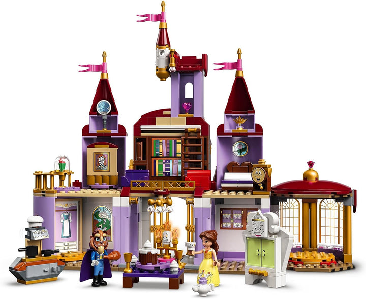 LEGO 43196 Disney Princess Belles Schloss, Schöne und das Biest, Prinzessin Schloss und Belle Mini P