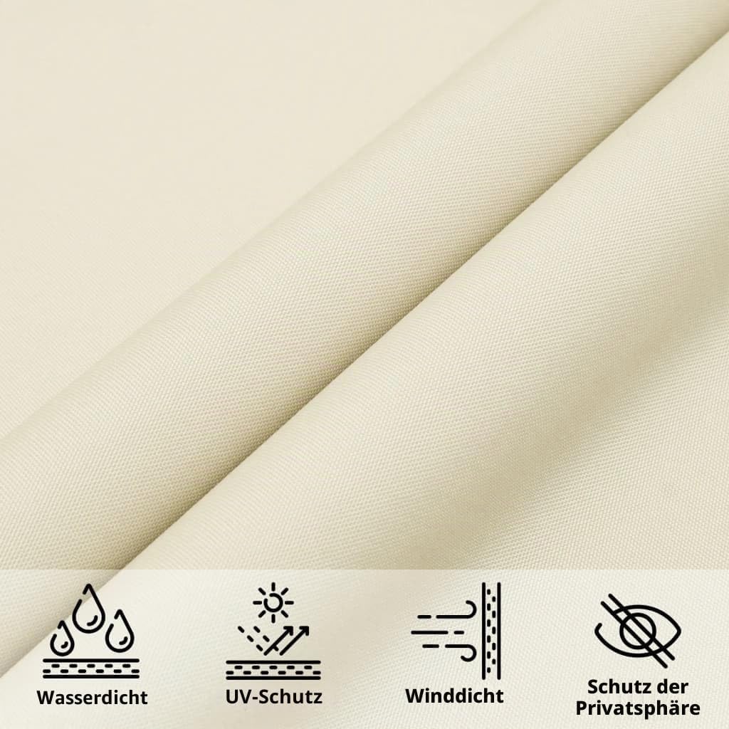 vidaXL Sonnensegel Wasserfest Sonnenschutz Windschutz Sonnendach UV Schutz Garten Terrasse Balkon Ox