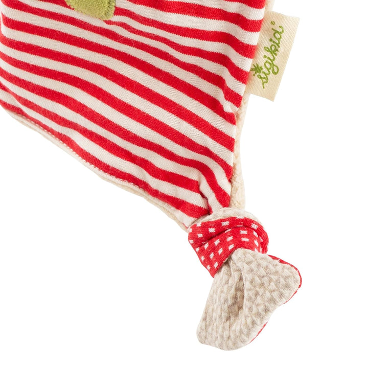 SIGIKID 40862 Schnuffeltuch Schaf Green Mädchen Babyspielzeug empfohlen ab Geburt rot Rot/Schaf, Rot