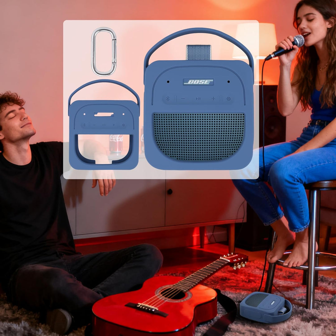 Aenllosi Silikon-Schutzhülle für tragbaren Bluetooth-Lautsprecher Bose New SoundLink Micro (2. Gen.)