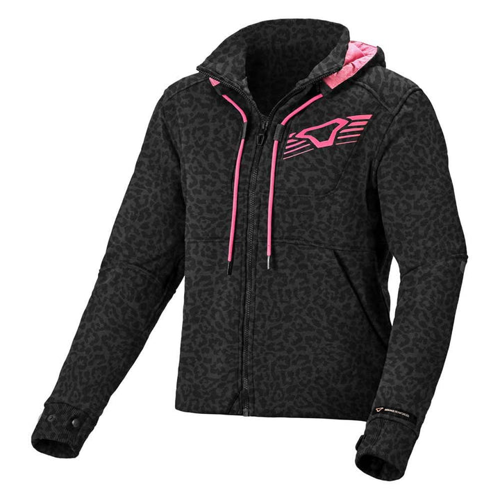 Macna District Damen Motorrad Textiljacke (Dark Grey,L)