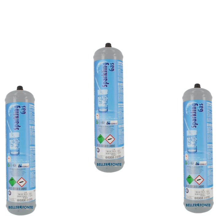 Co2 Einweg Zylinder Flasche 600 gr E290 Kohlesäure Anschluss 11x1 M für Wassersprudler, Kühlaggregat