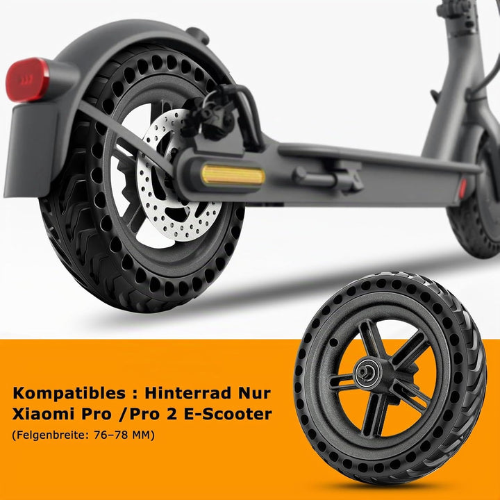8,5 Zoll E Scooter Hinterrad Komplettrad mit Vollreifen &amp; Felge für Xiaomi Pro/Pro 2 Hinterrad Kompl