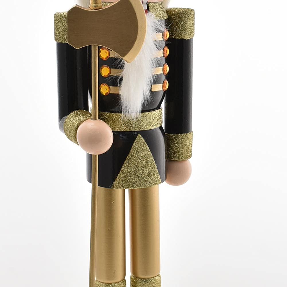 BAKAJI Riesiger hölzerner Nussknacker Soldat Weihnachtsnussknacker Höhe 106 cm Gemalte Kleider Bart