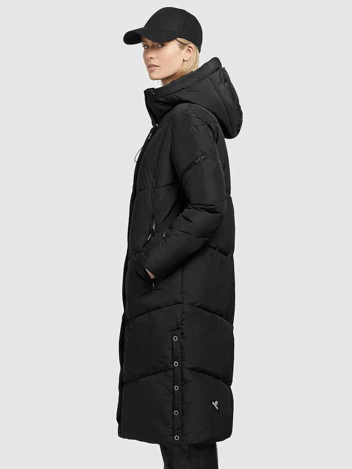 khujo Sonje5 Frauen Wintermantel rosé Basics, Casual Wear, Streetwear S Schwarz, S Schwarz