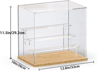 Nynelly 4 Ebenen Vitrine aus transparentem Acryl, Funko Pop Präsentationsbox, Vitrine Staubschutz fü