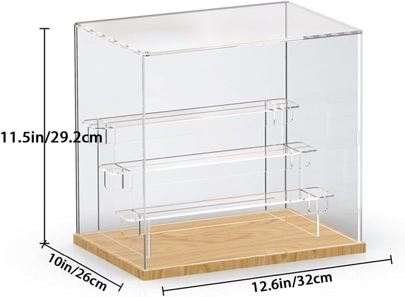 Nynelly 4 Ebenen Vitrine aus transparentem Acryl, Funko Pop Präsentationsbox, Vitrine Staubschutz fü
