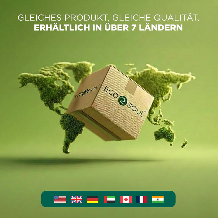 ECO SOUL Kompostierbare quadratische Palmblatt-Teller, 17,8 cm und 25,4 cm, wie Bambus-Teller, biolo