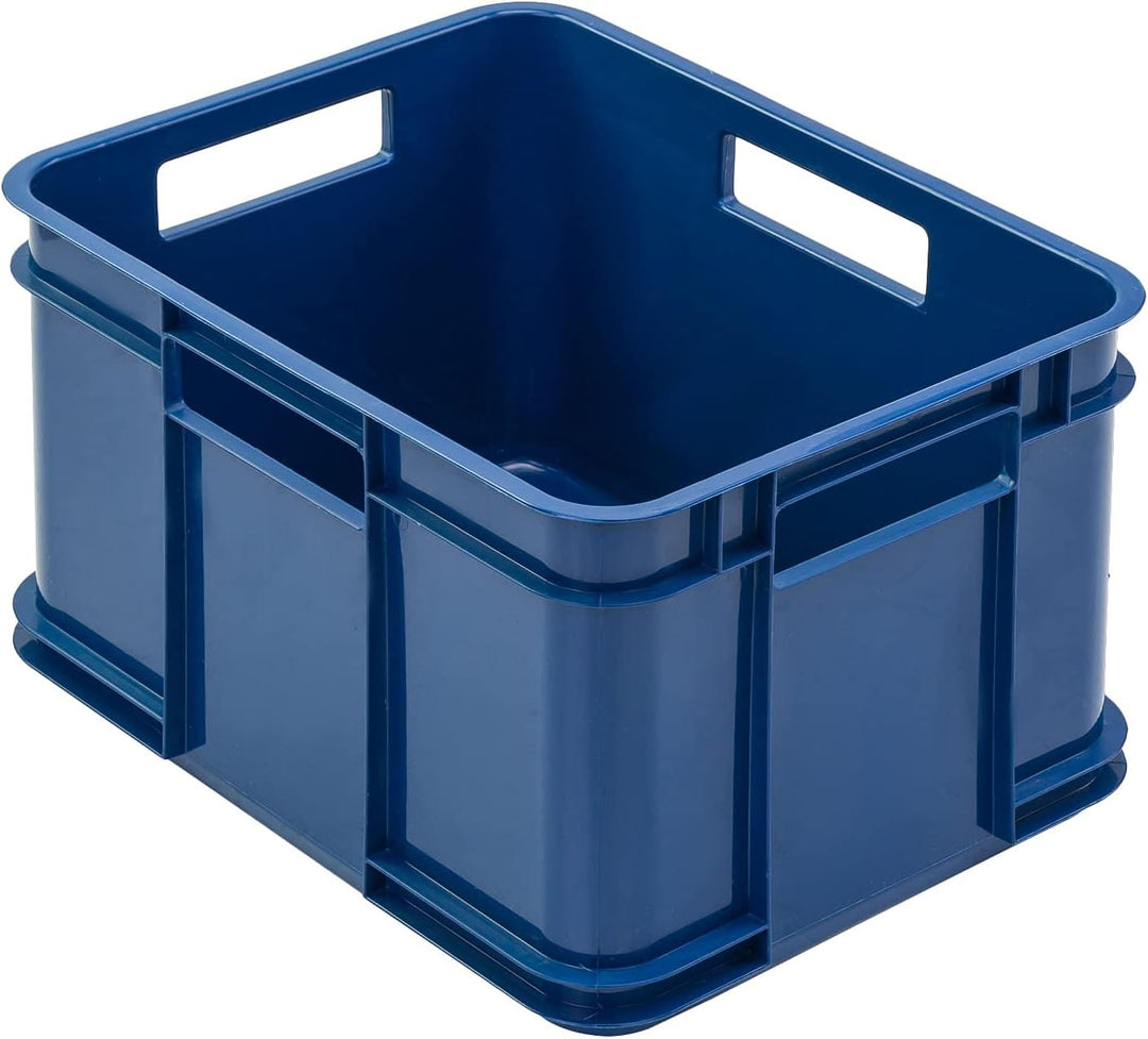 PAFEN 9x Euro Stapelbox Bruno Eco Blau Euro-Box Stapelkasten 16L Transport Eurobehälter 9x 16L Blau,