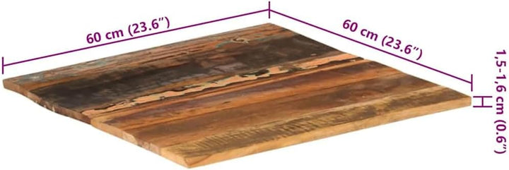 vidaXL Tischplatte Massivholzplatte Holzplatte Ersatztischplatte Holz Platte für Couchtisch Quadrati